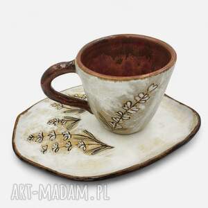 Filiżanka z podstawkiem na prezent, na herbatę