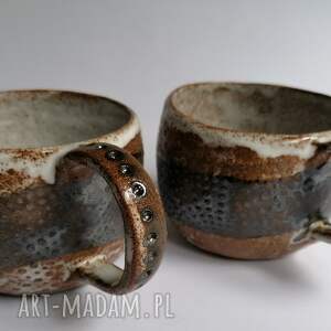 dwa etno - kubki francis, ceramika rękodzieło kubek z gliny, dekoracja wnętrza