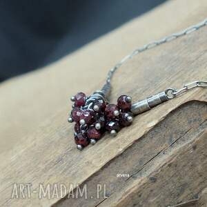 Granaty minimalistycznie - naszyjnik 04, biżuteria