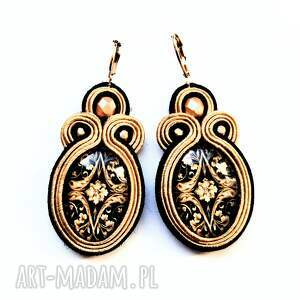 Arabeska kolczyki sutasz, średnie