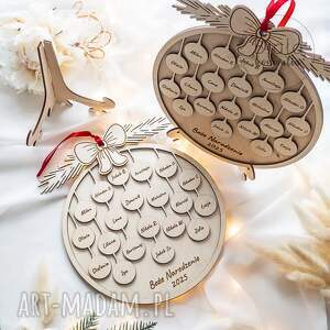 na święta Bombka z imionami uczniów prezent dla nauczyciela