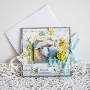 ręcznie zrobione scrapbooking kartki kartka uniwersalna - dla ciebie (z owieczką