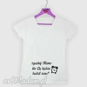 koszulka z nadrukiem ciążowym kobiety w ciąży, mama, żona, prezent