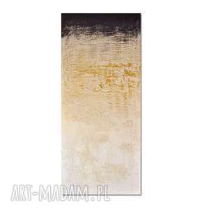 golden bay, abstrakcja, nowoczesny obraz ręcznie malowany autorski
