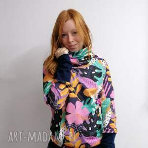 handmade bluzy bluza damska wiola jungle rozmiar 4xl - 6xl