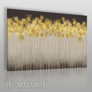 obraz na płótnie - abstrakcja złoty - VAKU DSGN dom