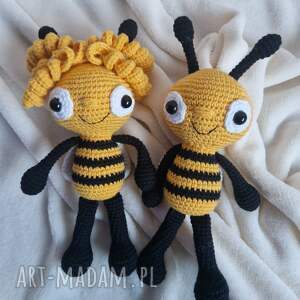 maskotki wesołe pszczołki bee, szydełko, crochet
