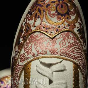 Prezent Ręcznie malowane buty r. 37 TURECKIE WZORY, w stylu boho