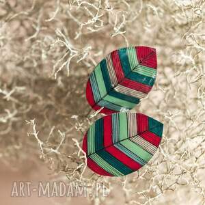 duże klipsy listki drobiazg na prezent, uszy dla dziewczyny