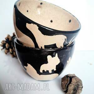 kubki zestaw ceramicznych filiżanek - rasy psów, ceramiczna filiżanka, pies