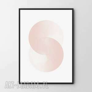 plakat obraz pink circle 30x40 cm, wnętrze