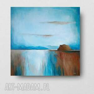 akrylowy formatu 60/60 cm pejzaż, akryl, obraz