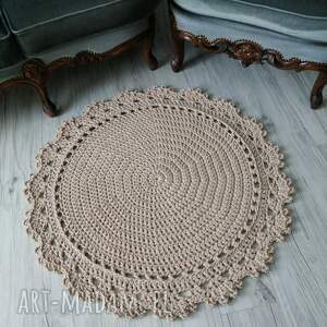 dywan ze sznurka bawełnianego okrągły 90cm