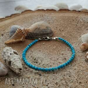 bransoletka z magnezytem - ocean blue lato, biżuteria