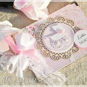 handmade scrapbooking albumy album z okazji narodzin dziecka