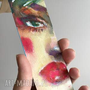 Prezent Zakładka papierowa Spring ręcznie malowana akwarela