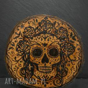 sztuka po godzinach podkładka - czaszka meksykańska dia de los muertos