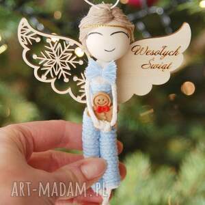 świąteczny aniołek chłopiec świąteczna zawieszka anioł