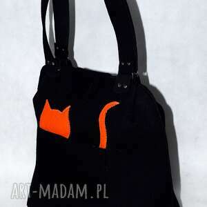 handmade na ramię black & cat