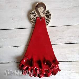 anioł ceramiczny - flamenco - Dom dekoracje