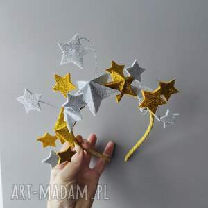 upominek Błyszcząca opaska z gwiazdami, bożonarodzeniowa