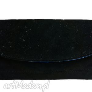 handmade kopertówka manzana skóra naturalna edycja limitowana! Czarna brokat