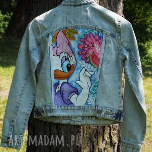 Prezent malowana kurtka jeansowa Daisy, katana