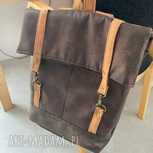 włóczykija brąz, cynamon, plecak, wegański
