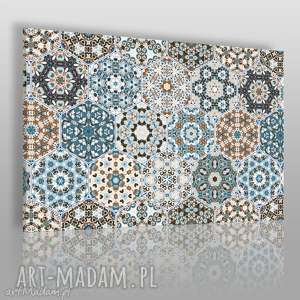 obraz na płótnie - heksagony marokański - VAKU DSGN dom