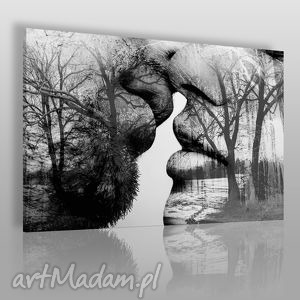 obraz na płótnie - pocałunek drzewa - VAKU DSGN dom