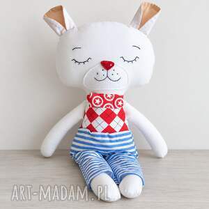 Miś polarny Leszek 44 cm - ręcznie szyta maskotka