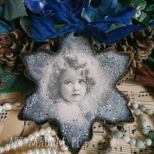 Ozdobna zawieszka vintage decoupage - prezent handmade