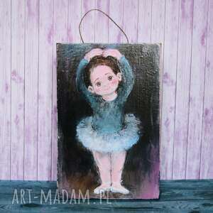 obrazek - mała baletnica dziewczynka dekoracja, pokój dziewczynki, córeczka