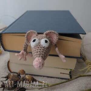 handmade zakładki zakładka do książki szczurek dla mola