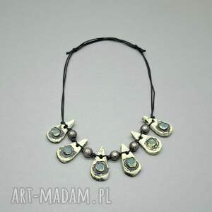 naszyjnik w stylu boho. (postarzony efektowny, prezent, metal)