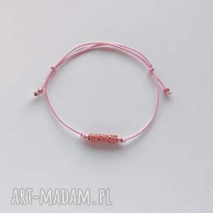 OKRĄG bransoletka, koral, sznurek, szklane