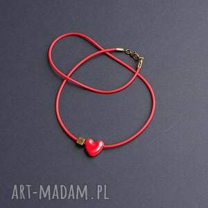 Prezent Walentynkowe serce z pięknej ceramiki handmade