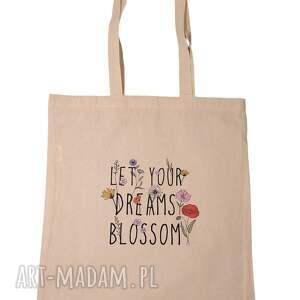 torba bawełniana blossom shopperka ramię, zakupy