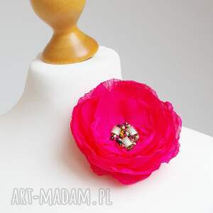 Elegancka broszka przypinka kwiatek do marynarki sukienki