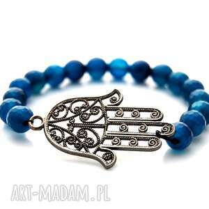 handmade bransoletka "blue hamsa"