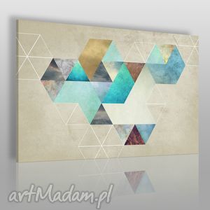 obraz na płótnie - heksagonalny geometria - VAKU DSGN obrazy
