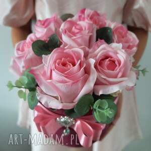 święta, dekoracje flowerbox róże