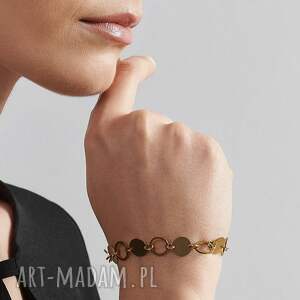 ręczne wykonanie złocona bransoletka w minimalistycznym stylu epione c702