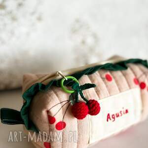 personalizowana kosmetyczka z imieniem i zawieszką, dzień matki, etui