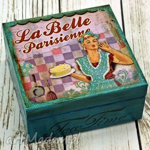 herbaciarka - la belle, pin up girl, lata, 50 pudełko