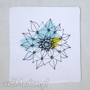 kwiat bawełniana poszewka z nadrukiem 40x40 - Dom poduszki