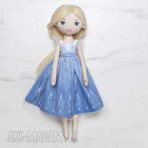 ręcznie robione lalki laleczka stylizowana na księżniczkę elsę z bajki frozen