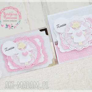 ręcznie zrobione scrapbooking albumy album, kartka na chrzest święty