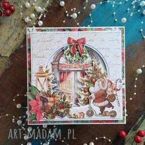 pomysł na upominek KARTKA ŚWIATECZNA - Z MIEJSCEM NA BON