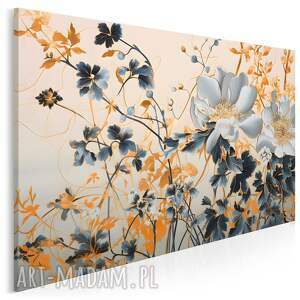 obraz na płótnie - łąka kwiaty bukiet stylowy - 120x80 cm (110301)